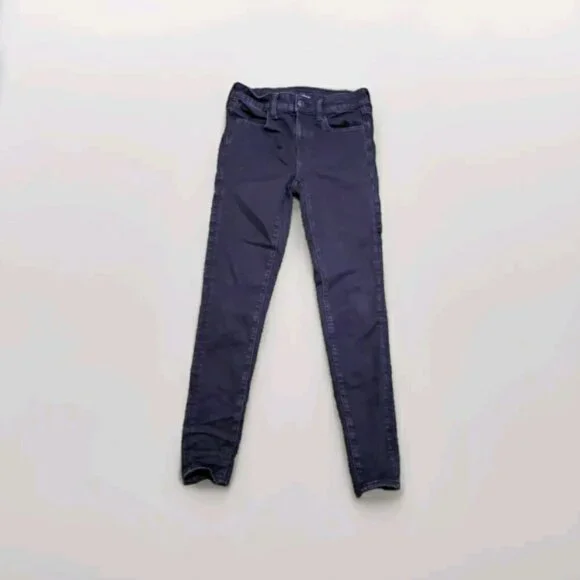 American Eagle Jegging Next Level Stretch Womens Size 4 Black 4756 - Picture 1 of 10